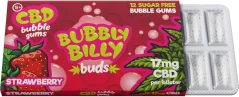 Bubbly Billy Buds Strawberry Flavoured Chewing Gum (17 mg CBD), 17 g