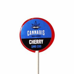 Cannabis Bakehouse CBD slikkepind - Kirsebær, 5 mg CBD