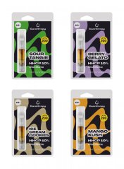 Canntropy Super mocne wkłady HHCP, zestaw wszystko w jednym - 4 smaki x 1 ml