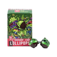 Euphoria Cannabis Lollipop dalam kotak, rasa cola (10 x 12 g)