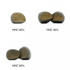 HHC Hash Sample set - HHC Hash 30 %, HHC Hash 40 %, HHC Hash 50 % - 3 x 1 g