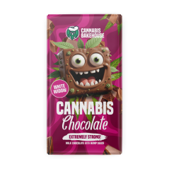 Cannabis Bakehouse Milk Chocolate bar with hemp seeds, White Widow, 1 pcs, 100 g