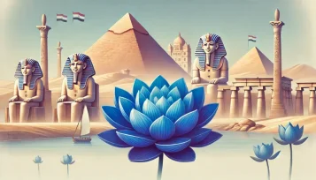 The blue lotus and its connection to ancient Egypt. The blue lotus and its connection to ancient Egypt.