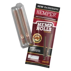 HEMPER King Size Rolls + Glass Tip 2pk - Sweet