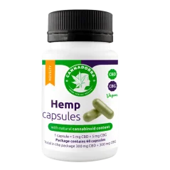 Cannadorra Капсули от коноп с CBD + CBG, 60 бр