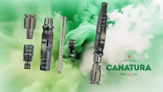 DynaVap HyperDyn ვაპორიზატორი და Canatura-ს ლოგო