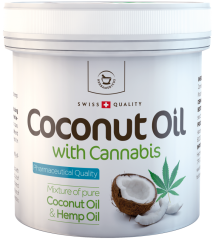 Herbamedicus Coconut oil with hemp for skin, 250 ml