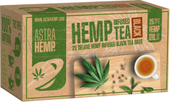 Astra Hanf Schwarztee 25 mg Hanföl (Box mit 20 Teebeuteln), 40 g