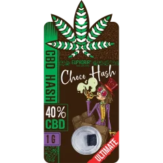Euphoria Hash de CBD Choco, CBD 40%, 1 g