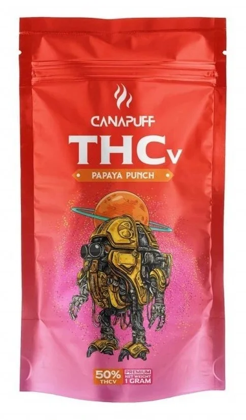 CanaPuff THCV Flower PAPAYA PUNCH, THCV 50 %, 1 - 5 g - Number of grams: 1  gram