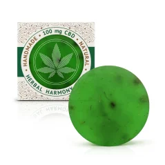 Cannaline Herbal Harmony Savon artisanal au CBD, 100 mg de CBD