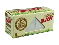 RAW Økologisk hamp Slanke ruller Rullepapir, 5 m