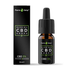 PharmaHemp CBD drops olive oil, 5%, 10 ml, 500 mg