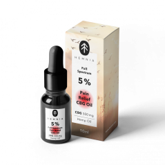 Hemnia Πλήρους φάσματος Pain Relief oil CBG - 5 % CBG, 5 % CBD, 500 mg, 10 ml