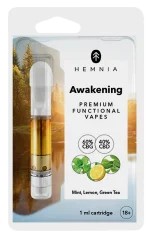 Hemnia Cartridge Awakening – 60 % CBG, 40 % CBD, citrina, mėta, žalioji arbata, 1 ml