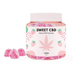 Sweet CBD Gummies, Φράουλα, 100 mg CBD, 20 τμχ x 5 mg, 60 γρ.