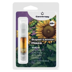 Canntropy THCV kazetta Super Lemon Haze - 20 % THCV, 60 % CBG, 20 % CBN, 1 ml