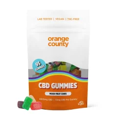 Orange County CBD Gummies Cubes, 95 pcs, 4800 mg CBD, 500 g
