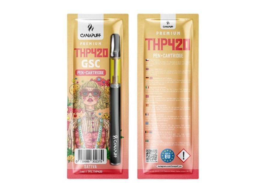 CanaPuff THP420 Pen + Cartridge GSC, THP420 79 %, 1 ml