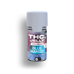 Tschechisches CBD THCV Jelly Blue Mango, 25 mg THCV, 8 Stk.