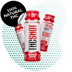 CanaPuff THC SHOT - Jarðarber 60 ml (THC 30 mg)