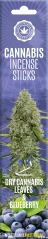 Bețișoare de tămâie de canabis Cannabis uscat și afine