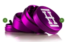 HEMPER Anodeeritud alumiiniumist ürdiveski, lilla, 4 osa, 56 mm