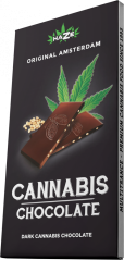 HaZe Cannabis Dark Chocolate with hemp seeds, 80 g