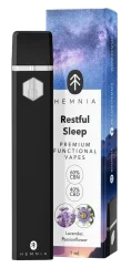 Hemnia Stylo Vape Fonctionnel Premium Sommeil Réparateur, 40 % CBD, 60 % CBN, Levander, Passiflore, 1 ml