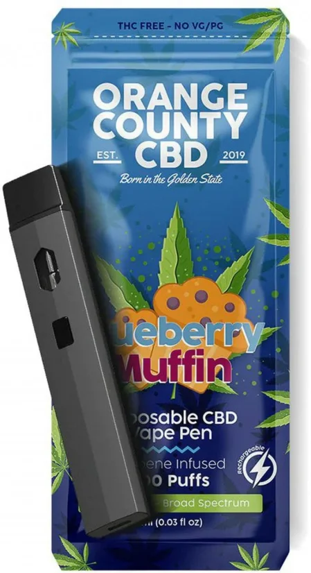 あおりんペンセットTH×E 1ml CBN CBG CBD CBP Orange County CBD Vape Pen Blueberry Muffin, 600mg CBD, 1ml