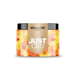 JustCBD Gummies Peach Rings 250 mg - 3000 mg CBD