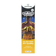 Canntropy Bolígrafo vaporizador 10-OH-HHC perforado en oro de 24 quilates, calidad 10-OH-HHC 97 %, 2 ml