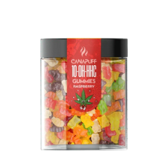 CanaPuff 10-OH-HHC Gummies Raspberry, THC less than 0,2 %, 10 - 50 pcs