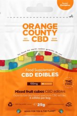 Orange County CBD кубчета, мини вземете чанта, 100 мг CBD, 6 бр, 25 ж