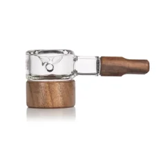 MJ Arsenal Granby Hand Pipe (Seria Alpine) - Transparent/Lemn