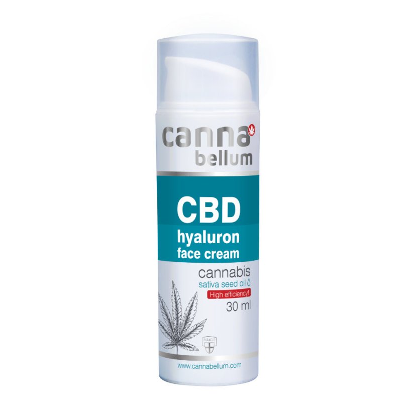 Cannabellum CBD pleťový krém s kyselinou hyaluronovou, 30ml