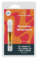 Canntropy HHC Blend Cartucho Sunset Sherbet, 2 % HHC-P, 5 % HHC-O, 90 % CBD, 1 ml