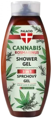 Palacio Gel de ducha con cannabis rosmarinus, 500 ml