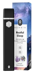 Hemnia Premium Functional Vape Pen Restful Sleep, 40% CBD, 60% CBN, Levander, Passionflower, 1 ml