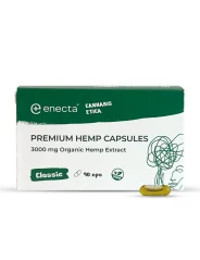 Enecta Premium Hanf Kapseln, 3000 mg Bio-Hanfextrakt, 90 Kapseln