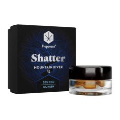 Happease - Ekstrakts Mountain River Shatter 58% CBD, 1 g