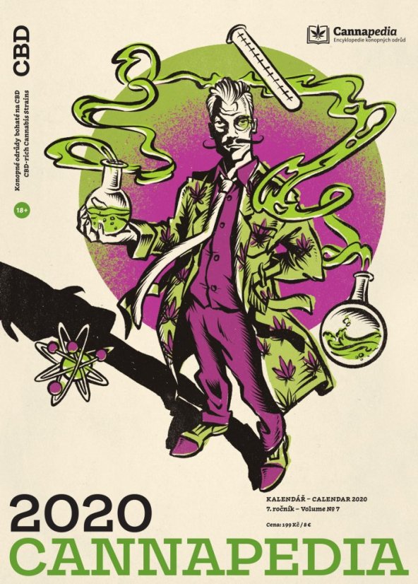 Kalendář Cannapedia 2020 – Konopné odrůdy bohaté na CBD + 1x semínko od Seed Stockers