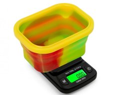 On Balance SBM-100-RAS original silicone bowl with scale - rasta 100 g x 0,01 g