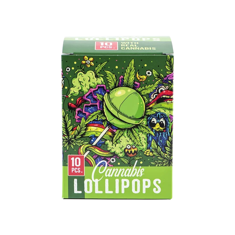 Euphoria Cannabis Lollipops in a box, cannabis flavour (10 x 12 g)