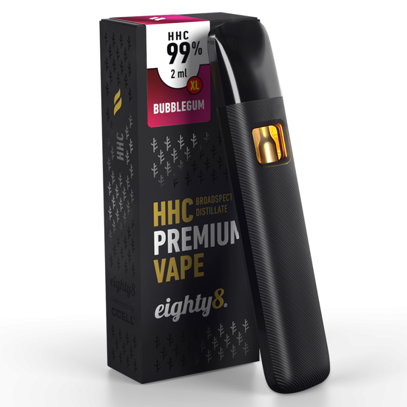 disposable hexahydrocannabinol vapes Eighty8 HHC Vape Bubblegum, 99 % HHC, 2 ml Flavor:Bluenana How Many Hits Does cherry berry ice