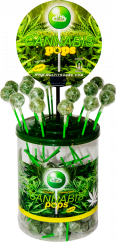 HaZe Cannabis Pops – Display Container (100 Lollies), 1200 g