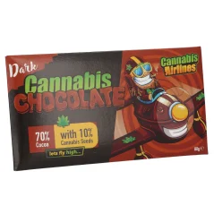 Cannaline Cannabis Airlines Cokelat Hitam, 80 g