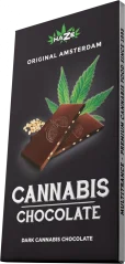 HaZe Cannabis Amsterdam Dark Chocolate with hemp seeds, 80 g