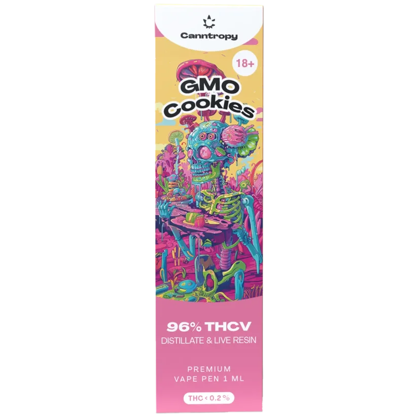 thcv live resin disposable vape pen Canntropy THCV Disposable Vape Pen GMO Cookies live resin terpenes, THCV  96% quality, 1 ml