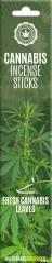 Cannabis tömjénrudak Friss kannabiszlevelek